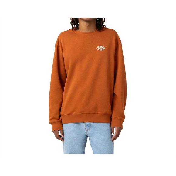 NEW DICKIES holtville cotton blend sweatshirt in brown - Picture 1 of 4